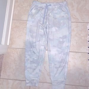 Nike camo joggers.